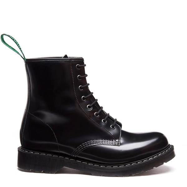 8 Eye Derby Boot Black Hi-Shine
