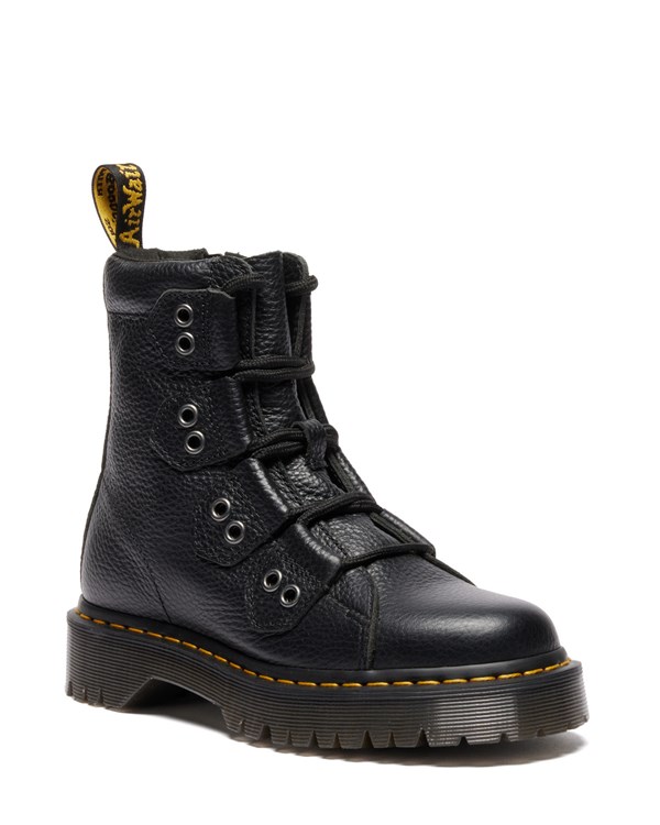1460 BEX LTT blk millted nappa